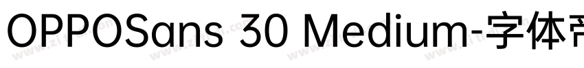 OPPOSans 30 Medium字体转换